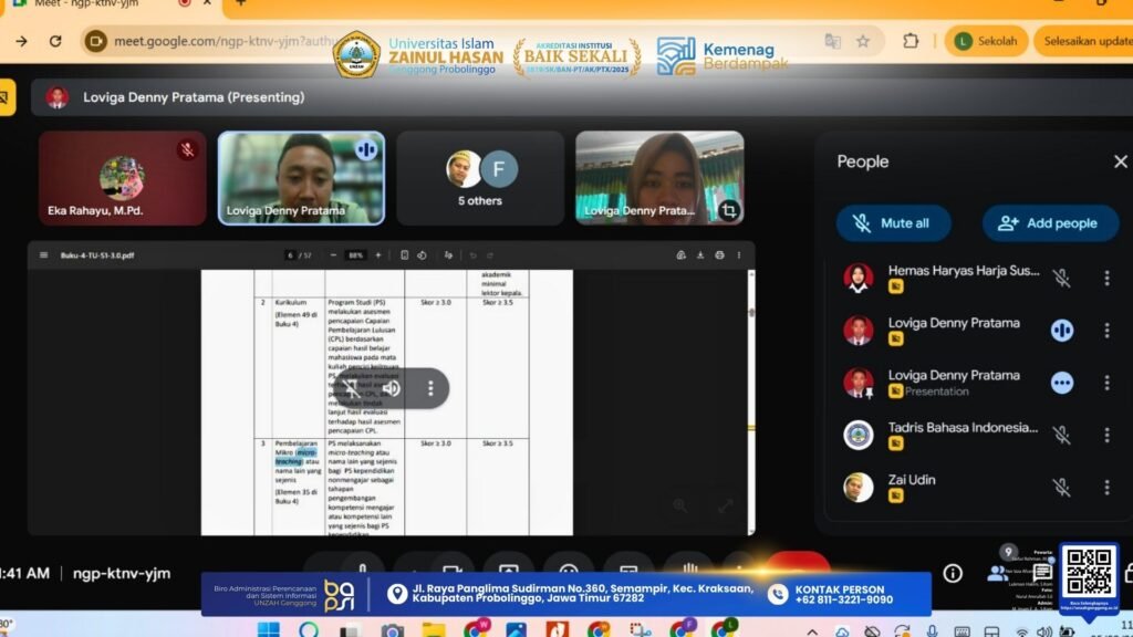 Rapat persiapan Mata Kuliah Microteaching FTU UNZAH