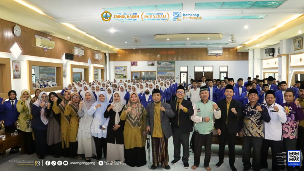 Gambar saat ini: Rektor UNZAH Genggong membuka pembekalan peserta PPLK dan Magang II Fakultas Tarbiyah Tahun Akademik 2026/2027.