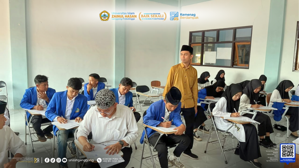Pelaksanaan Ujian Tengah Semester Ganjil 2026 di Universitas Islam Zainul Hasan Genggong.